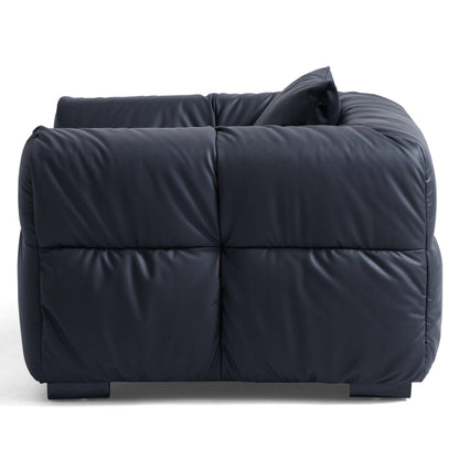 Hi tech fabric black upholstered leisure armchair