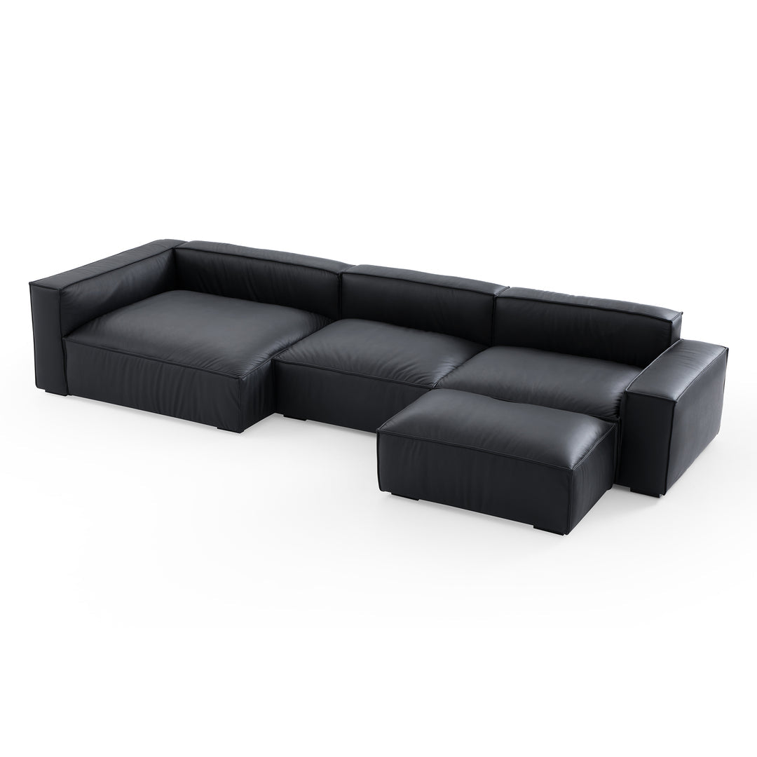 Living Room Furniture L-Shape Ottoman Sectional Sofa Bed