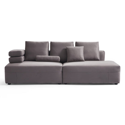 Living room furniture modular matte fabric sofa