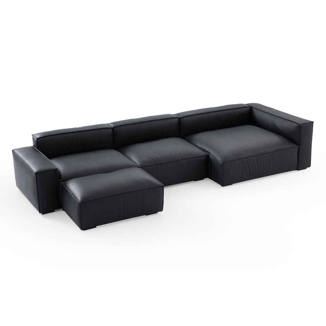 Living Room Furniture L-Shape Ottoman Sectional Sofa Bed