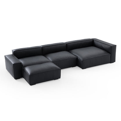 Living Room Furniture L-Shape Ottoman Sectional Sofa Bed