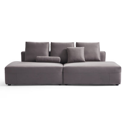 Living room furniture modular matte fabric sofa