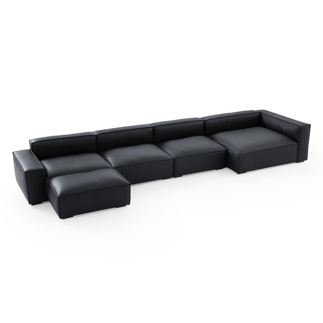 Living Room Furniture L-Shape Ottoman Sectional Sofa Bed