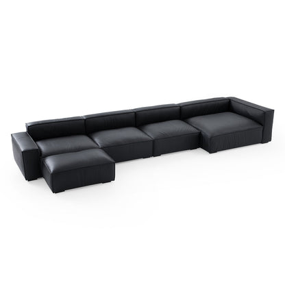 Living Room Furniture L-Shape Ottoman Sectional Sofa Bed