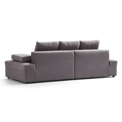 Living room furniture modular matte fabric sofa
