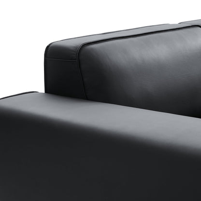 Italian style genuine leather U shape sofa