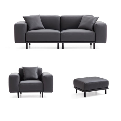Modular Genuine Leather Sofa Set for Living Room