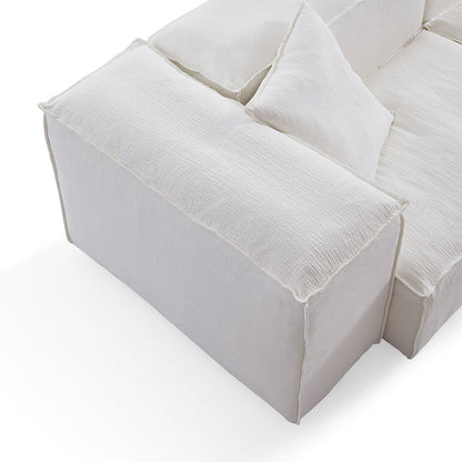 Natural Linen Removable Cover Armchair