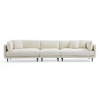 Modern low arm anti cat scratching white silicone leather covering modular sofa