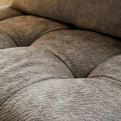 Grey chenille velvet couch cloud modular 3 seater sofa set
