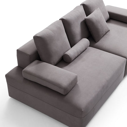 Living room furniture modular matte fabric sofa
