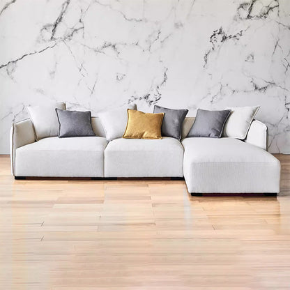 Cozy L shape fabric modular living room apartment sectional sofa