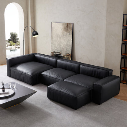 Living Room Furniture L-Shape Ottoman Sectional Sofa Bed