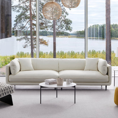 Modern low arm anti cat scratching white silicone leather covering modular sofa