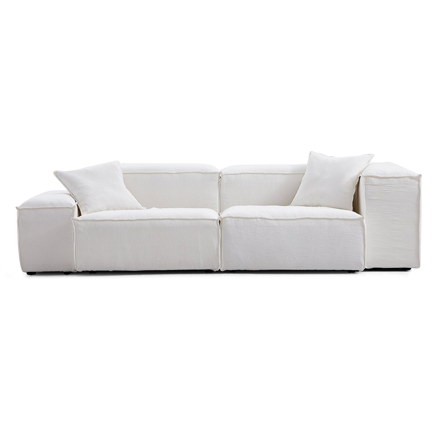 Natural Linen Removable Cover 5 Seater Living Room Sofas
