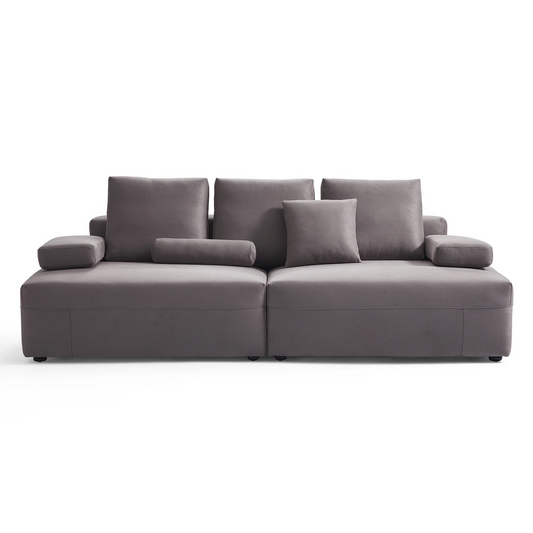 Living room furniture modular matte fabric sofa
