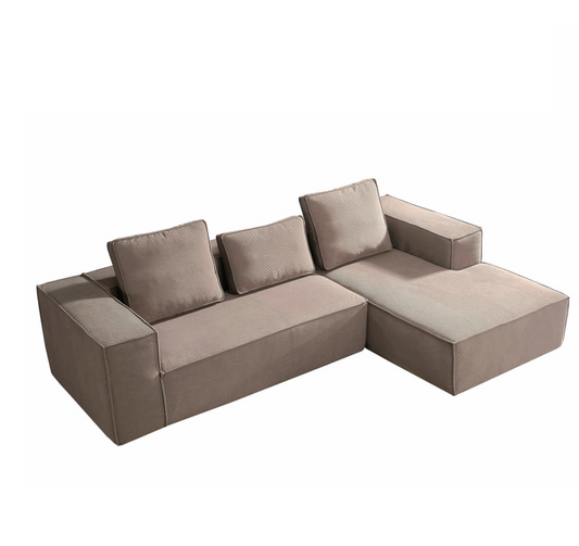 Cloudy Couch Modular Sectional Vaccum Compressed Fabric Sofa