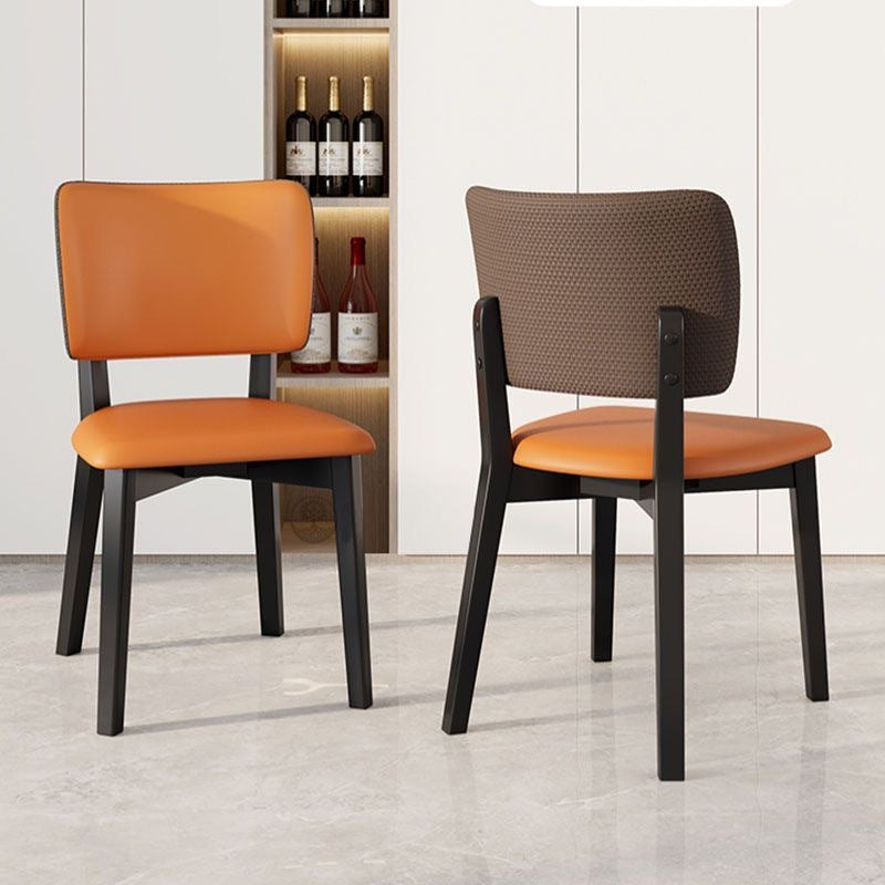 Modern Design Wooden Frame Upholstery Dining Chair