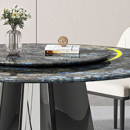 Ultra Modern Luxurious Round Shaped Dining Table With Lazy Susan
