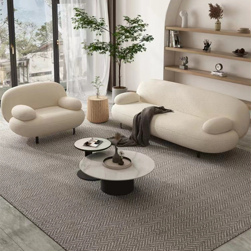 Modern Minimalist Boucle Fabric Sofa