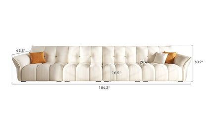 Apartment living room sofa high quality villa luxury modular 6 seater fabric sofa