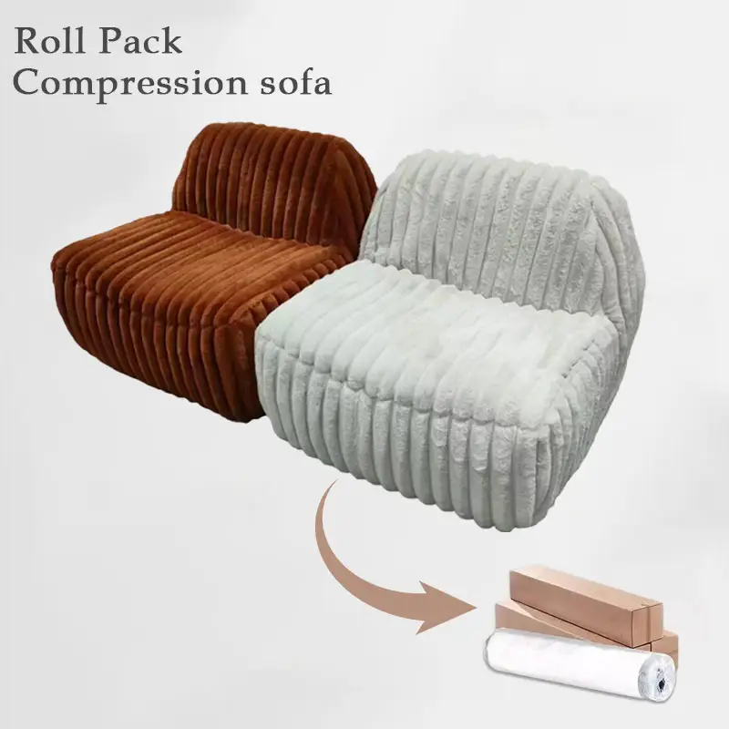 Comfortable Indoor Compressed Living Room Single Sofa