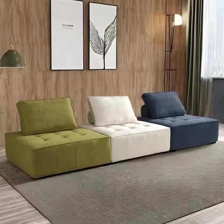 Frameless Modular Vacuum-Packed Compressed Sofa