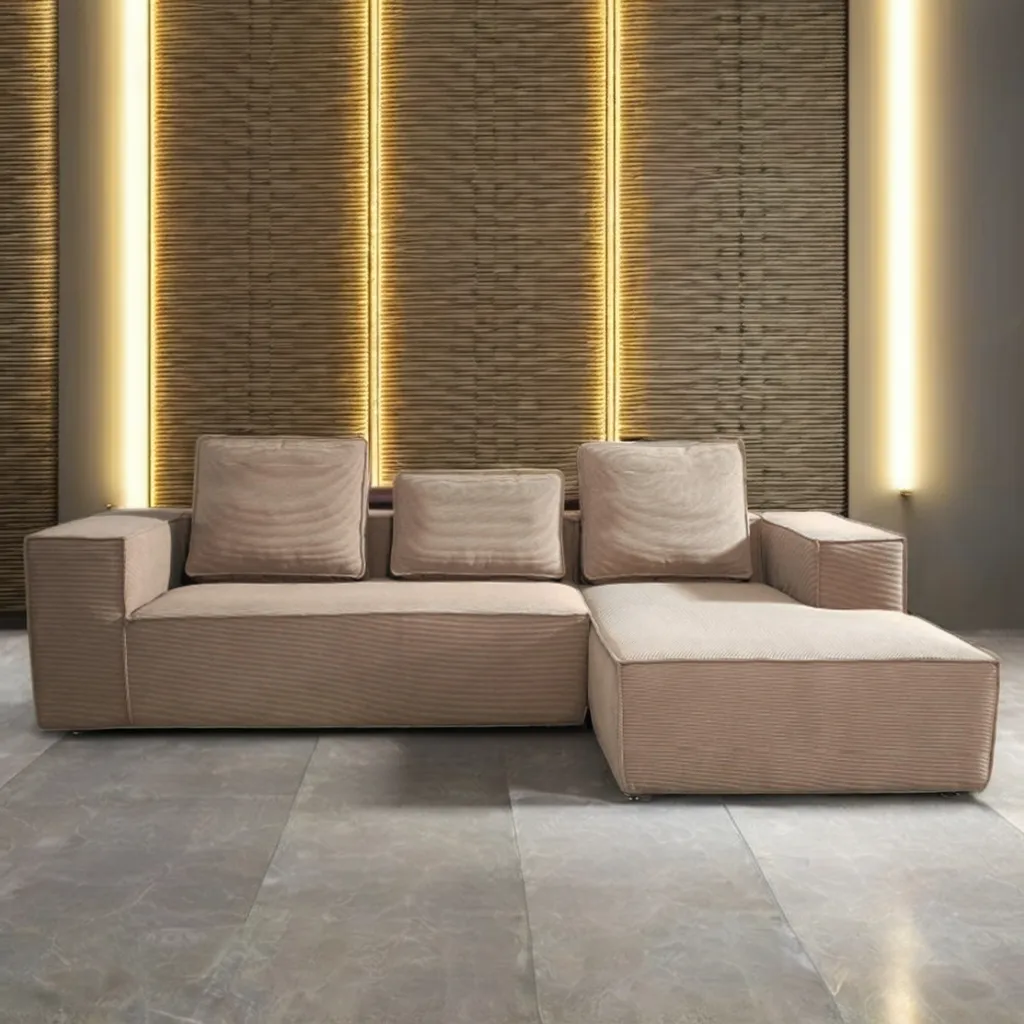Cloudy Couch Modular Sectional Vaccum Compressed Fabric Sofa