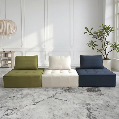 Frameless Modular Vacuum-Packed Compressed Sofa