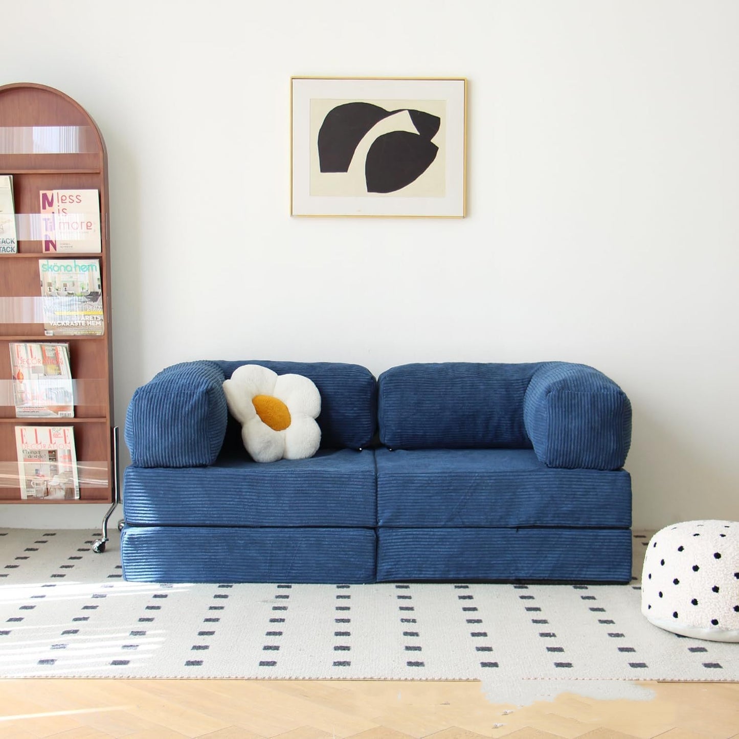 3 in 1 Couch Modular High Polymer Compressed Sponge Sofa Bed