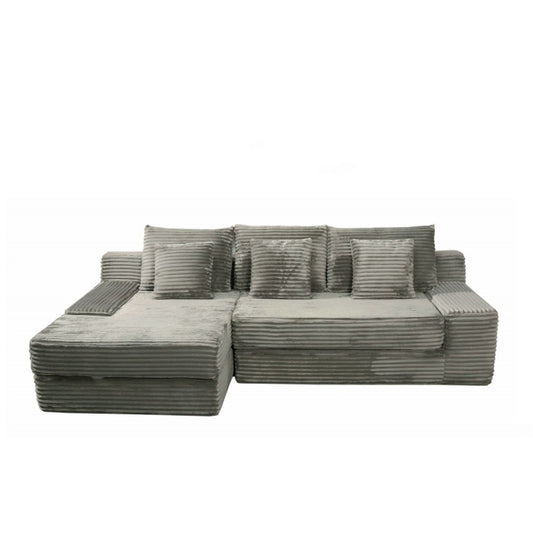 Compressed Vacuum Packaging Modular Combination Corduroy Sofa