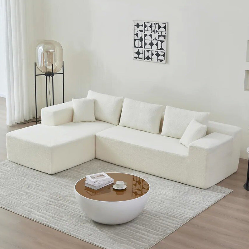 Vacuum Packing High Density Foam Boucle Compressed Sofa