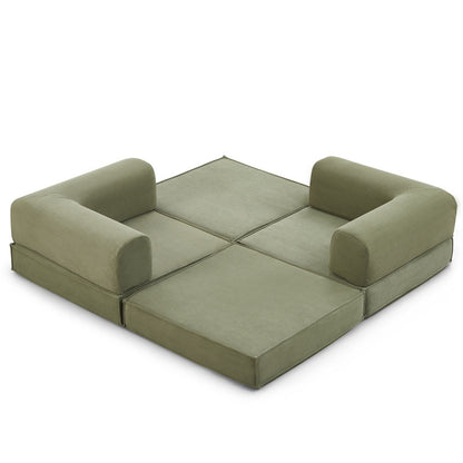 3 in 1 Couch Modular High Polymer Compressed Sponge Sofa Bed