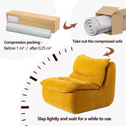 Vacuum Pack Compression Single Sofa in Box