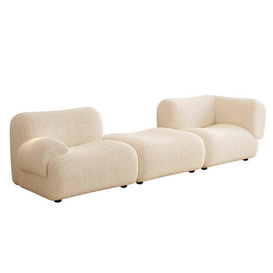 Modular Combination Sofa Boucle Fabric Compressed Sofa
