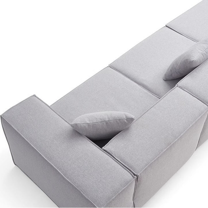 Vacuum Compression Tofu Block Fabric Sofa