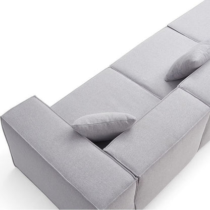 Vacuum Compression Tofu Block Fabric Sofa