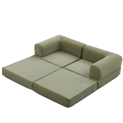 3 in 1 Couch Modular High Polymer Compressed Sponge Sofa Bed
