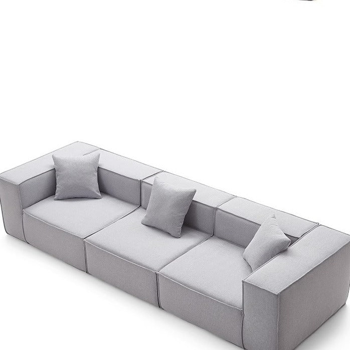 Vacuum Compression Tofu Block Fabric Sofa