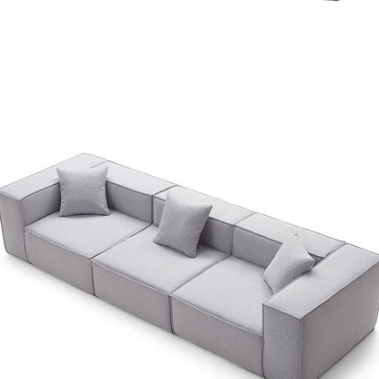 Vacuum Compression Tofu Block Fabric Sofa