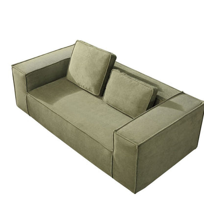 Vacuum Compression Tofu Block Fabric Sofa