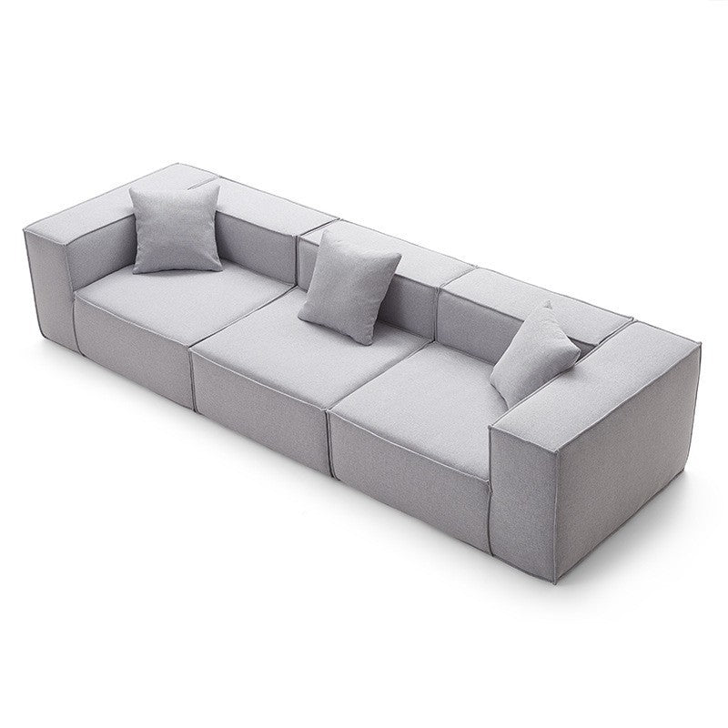 Vacuum Compression Tofu Block Fabric Sofa