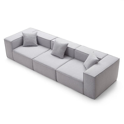 Vacuum Compression Tofu Block Fabric Sofa
