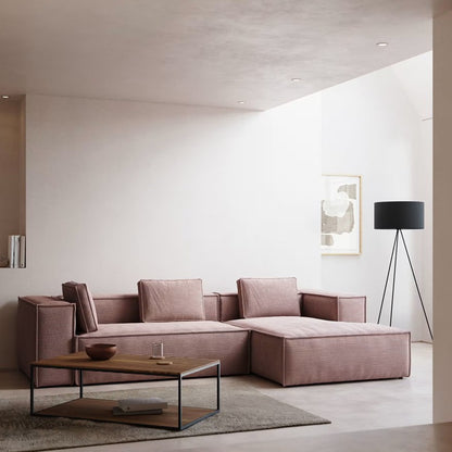 Modern Vacuum Compressed Height Density Sponge Modular Tofu Sofa