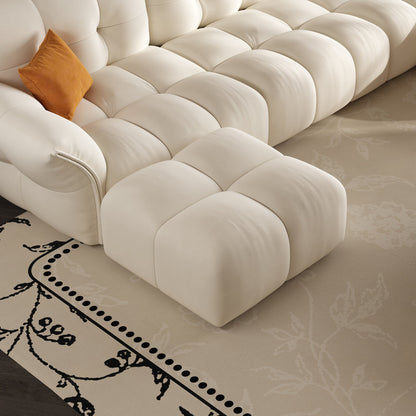 Lifestyle living furniture u shape modular 5 seater sofa with 2 ottomans