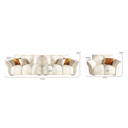 Modern design furniture event living room luxury white fabric 3 pieces sofa set