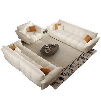 Modern design furniture event living room luxury white fabric 3 pieces sofa set