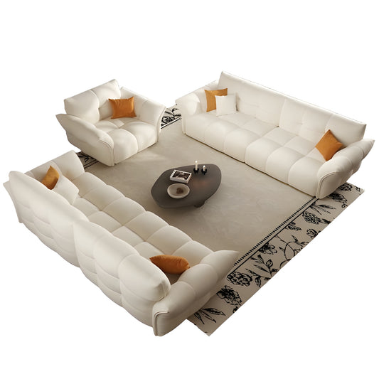 Modern design furniture event living room luxury white fabric 3 pieces sofa set