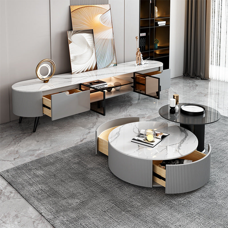 Modern Luxurious  Coffee Table With TV Cabinet