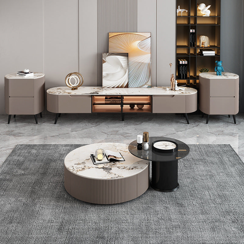 Modern Luxurious  Coffee Table With TV Cabinet
